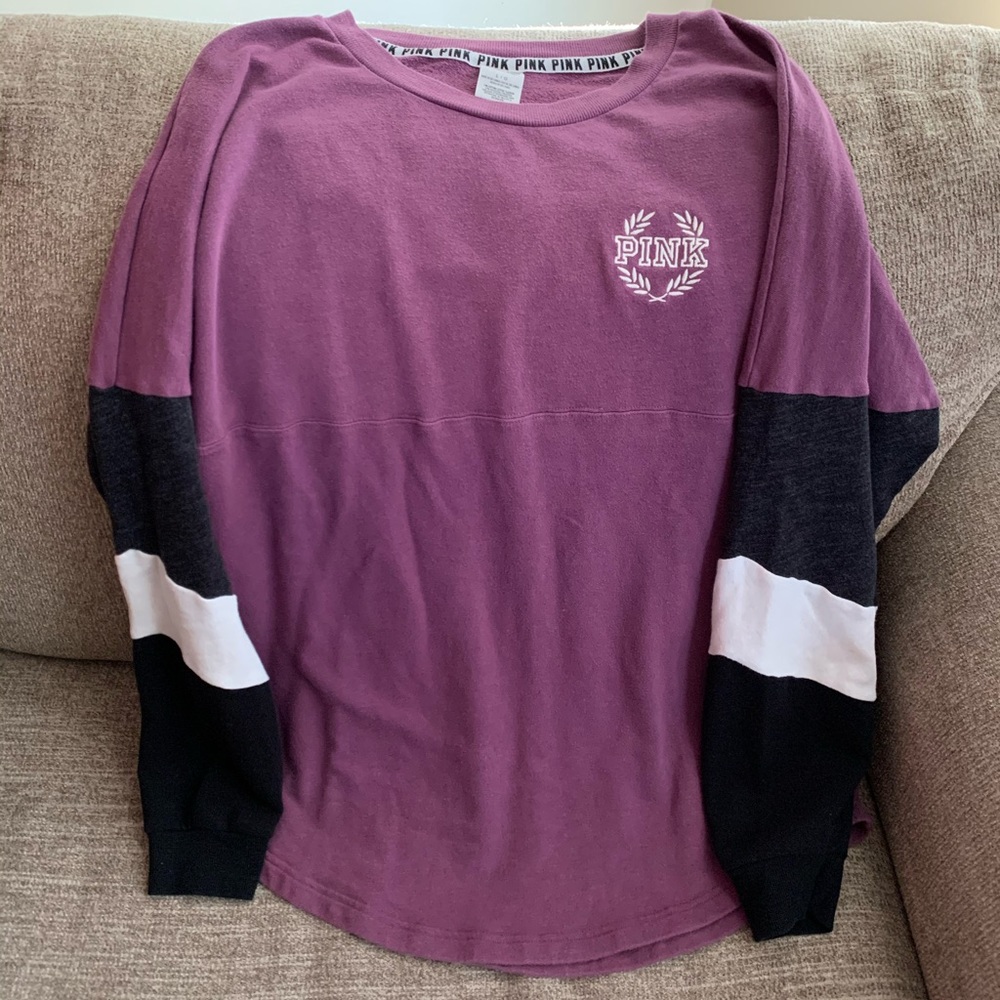 Pink long sleeve sweatshirt